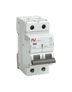 Выключатель автоматический Averes AV-6 2P 63A (B) 6kA / mcb6-2-63B-av Ekf
