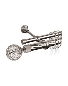 Карниз для штор АС ФОРОС Grace D25К/16Г + наконечники Метеор Ас форос