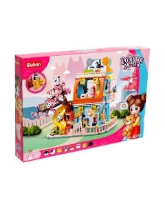 Конструктор Sluban Розовая мечта. Кошачья вилла / M38-B1089