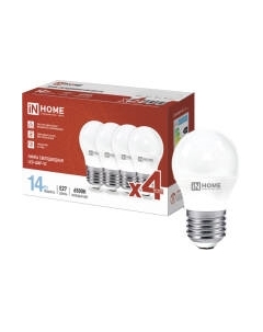 Лампа INhome LED-Шар-VC 14Вт 230В Е27 6500К 1330Лм / 4690612052373 Inhome