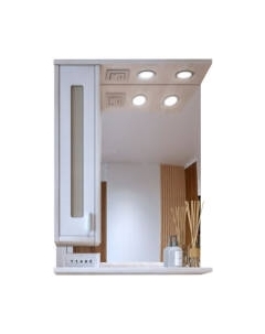 Шкаф с зеркалом для ванной Бали 62 L Бриклаер