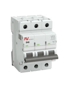 Выключатель автоматический Averes AV-6 3P 40A (B) 6kA / mcb6-3-40B-av Ekf
