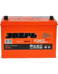 Автомобильный аккумулятор Зверь EFB Азия 6СТ-95 Рус / ZVEFBА 95-3-L