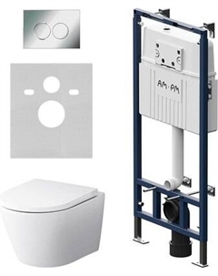 Унитаз подвесной с инсталляцией AM.PM Master Fit / IS100151.741701 Am.pm