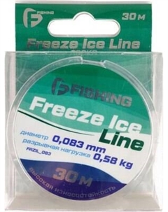 Леска монофильная F-Fishing Freeze Ice Line 30м 0.083мм 0.58кг / FFRZIL_083 F-fishing