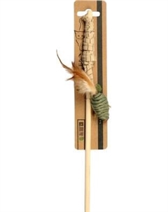 Игрушка для кошек Mon Tero Eco Дразнилка-удочка Мышь с кошачьей мятой / 51469 Mon tero