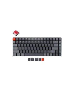 Беспроводная клавиатура Keychron K3 Grey, RGB, Hot-Swap, Keychron Optical Red Switch, RU (K3-E1-RU)