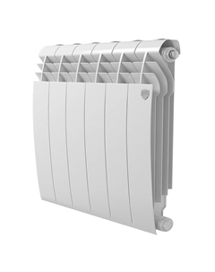 Радиатор биметаллический Biliner 500 Bianco Traffico - 6 секционный Royal thermo