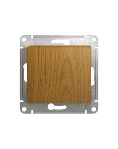 Дерево дуб Переключатель 1-кл. перекр. (без рамки) GSL000571 Glossa