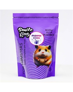 Корм для хомяка, дой-пак пакет 400г Smile king