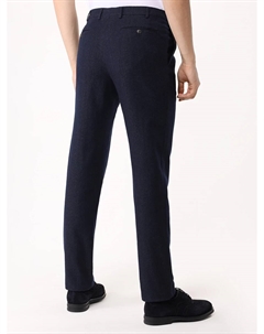 Брюки Regular Fit из хлопка и шерсти Canali