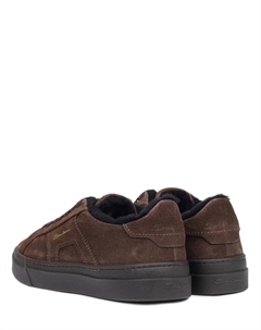 Кеды замшевые на меху Santoni