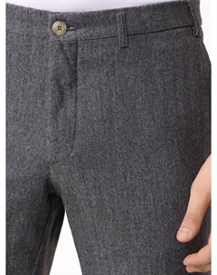 Брюки Regular Fit из хлопка и шерсти Canali