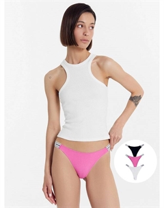 Трусы женские бразилиана мультипак (3 шт.) ярко-розовые Mark formelle