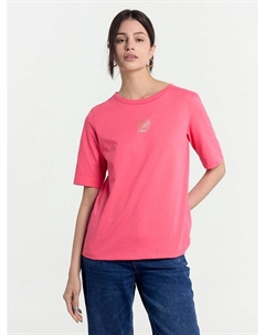 Футболка женская розовая с печатью Mark formelle