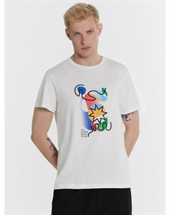 Футболка мужская белая с принтом Mark formelle