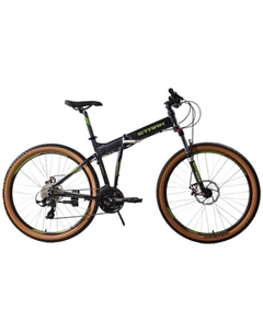 Велосипед Cobra 27.2 D черный металлик/зеленый 18" '24 HQ-0014066 Stark