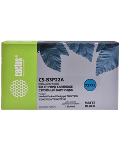 Картридж струйный CS-B3P22A №727 (черный матовый) Cactus