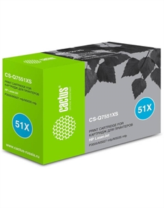 Картридж лазерный CS-Q7551XS Q7551X черный (13000стр.) для HP LJ P3005/M3027/M3035 Cactus