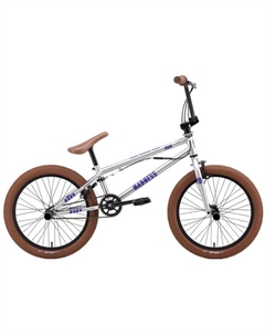 Велосипед Madness BMX 2 2025 (серебристый/фиолетовый/песочный) Stark