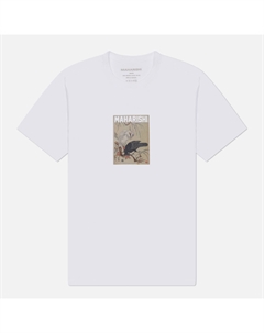 Мужская футболка x Koryusai Isoda Black Crow White Heron Maharishi