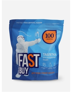 Таблетки для посудомоечных машин ECO Crystal Power DishTabs 100шт Fastbuy