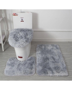 Комплект ковриков для ванной ILLU Серый пух (полиэстер) xb24102160 Illu