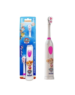 Зубная щетка детская ротационная 2 насадки от 3-х лет цвет розовый герой Скай Longa vita
