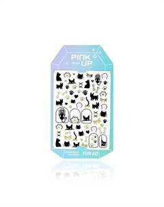 Наклейки для ногтей DECOR NAIL STICKERS переводные Pink up