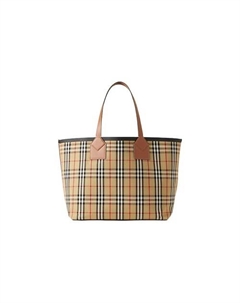Сумка Cotton With Calfskin Tote Bag Burberry