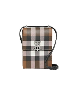 Сумка Check Print Leather Robin Bag Burberry