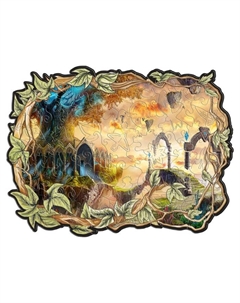 Фигурные пазлы, 18 × 23 см «Магический дом» 100 деталей Molly