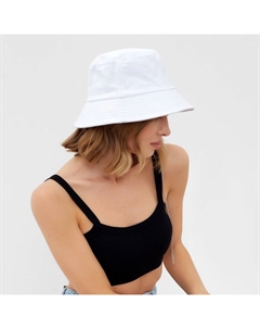 Панама женская с цепочкой, белая, размер 56-58 Minaku