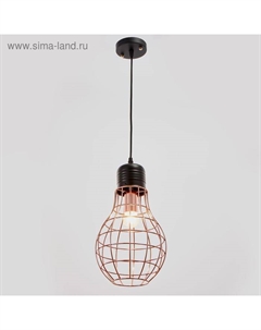 Светильник 34522/1 E27 40 Вт черный-розовое золото 19×19×36-136 см Bayerlux