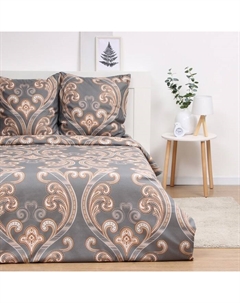 Постельное бельё Павлайн 2сп 7955 175х215, 180х215, 70х70см 2шт жатка 90г/м, полиэстер 100% Павлина