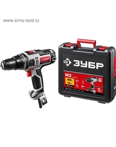 Дрель шуруповерт «» ДШ-М3-500-2К, 500 Вт, 500-1800 об/мин, 2 скорости, 5 м Зубр