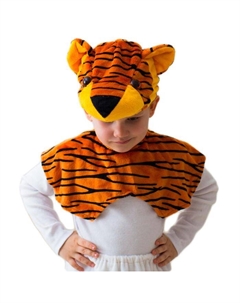 Карнавальный костюм «Тигрёнок», шапка, накидка на липучке Бока