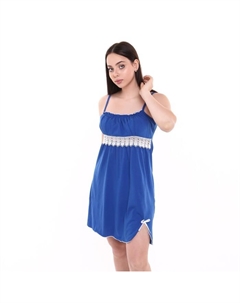 Ночная сорочка женская, цвет синий, размер 56 Руся