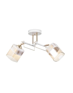 Люстра "Ариадна" 2хЕ27 40Вт бело-золотой 46х25х26 см Bayerlux