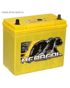 Автомобильный аккумулятор Медведь Silver Ca/Ca 55 Ач 65B24R