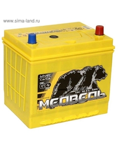 Автомобильный аккумулятор Медведь Silver Ca/Ca 60 Ач, обратная полярность 65D23FL