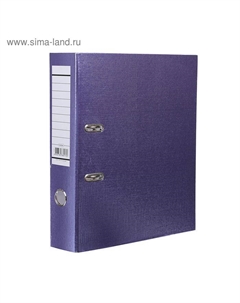 Папка-регистратор А4, 70 мм METALLIC "Фиолетовая", с арочным механизмом, бумвинил Hatber