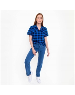 Брюки женские, цвет индиго, размер 46 Натали