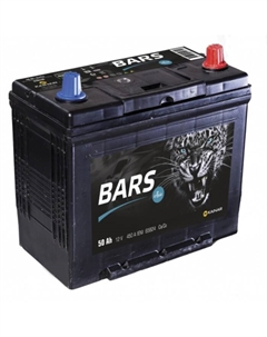 Автомобильный аккумулятор BARS ASIA 50 Ач 6СТ-50.0 VL (B24FL), обратная полярность Барс