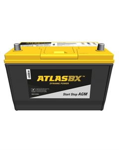 Автомобильный аккумулятор Atlas 90 Ач AX S115D31L AGM, обратная полярность