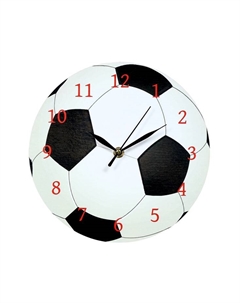Часы настенные интерьерные "Футбольный мяч", d-23.5 см Соломон