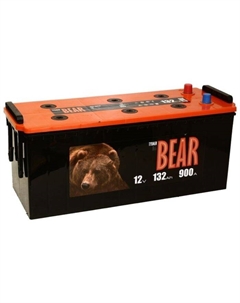 Автомобильный аккумулятор Batbear 132 Ач 6СТ-132VLA (черный), прямая полярность Tyumen batbear