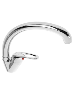 Смеситель для кухни Accoona A5060, однорычажный, силумин, хром