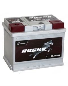 Автомобильный аккумулятор Husky 66 Ач, 6СТ-66.1, прямая полярность