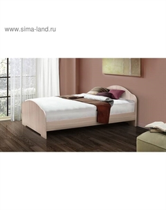 Кровать на уголках №1, 800×2000 мм, цвет млечный дуб Матрица